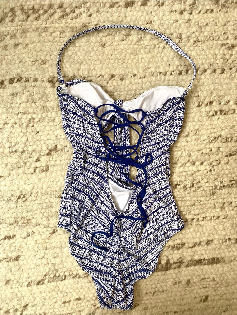 Splendid Nautical By Nature One Piece Swimsuit, Size M - Picture 4 of 10